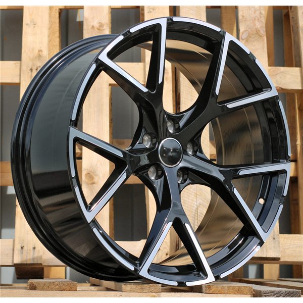 R17x7.5  5X100  ET  42  57.1  3S5997  Black Polished Half Matt (MBHM)  For AUDI  (R+Z4)  (HYBRID FORGED)