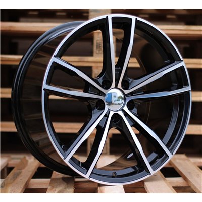 R18x8  5X120  ET  34  72.6  A5588  (IN5574)  Black Polished (MB)  For BMW  (P2+Z5)