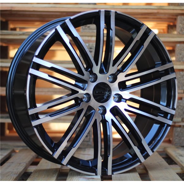 R20x9.5  5X130  ET  47  71.6  B1026  Black Polished (MB)  For PORSCHE  (Z2)  (REAR+FRONT)