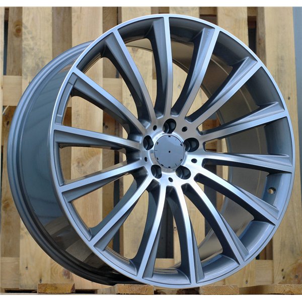 R18x9.5  5X112  ET  48  66.6  B1048  Grey Polished+Powder Coating (MGPC)  For MERCEDES  (P)