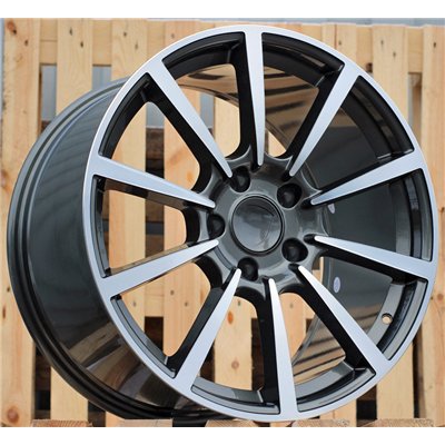 R19x11  5X130  ET  56  71.5  1067  Grey Polished (MG)  For PORSCHE  (P)  (Rear+Front)