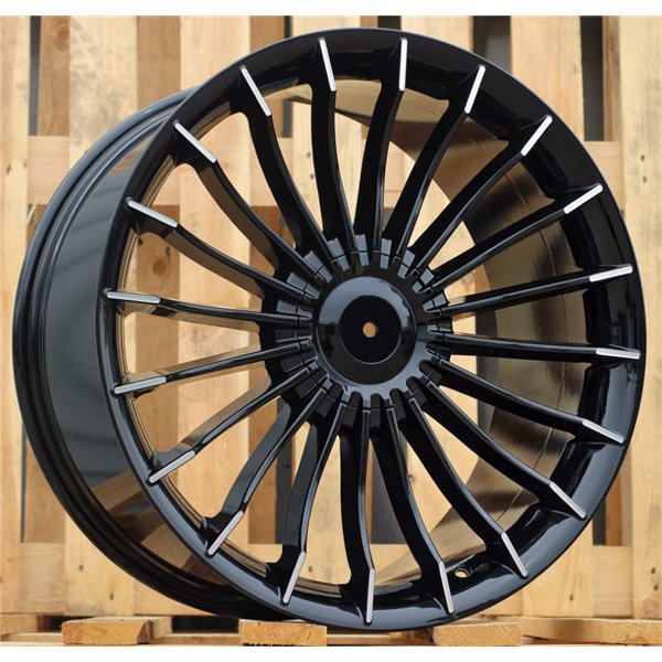 R19x9.5  10X112/120  ET  39  72.6  BK273  Black Polished (MB)  For BMW  (K4+K2+P)  (ALPINA Style Rear+Front)