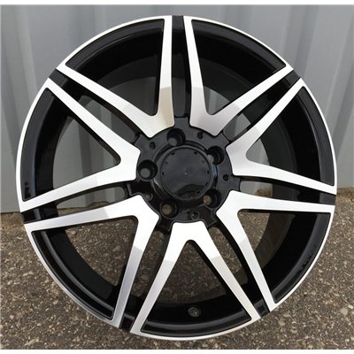 R18x8  5X112  ET  45  66.6  BY274  Black Polished (MB)  For MERCEDES  (Z2)  ((max 880kg))