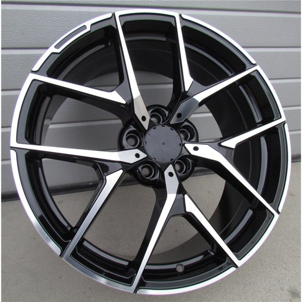 R19x9.5  5X112  ET  43  66.6  XE137  (BY1225)  Black Polished (MB)  For MERCEDES  (P)  (Rear+Front)