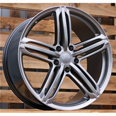 R21x9.5  5X130  ET  50  71.6  XF657  (BK434)  Hyper Black (HB)  For AUDI  (P)
