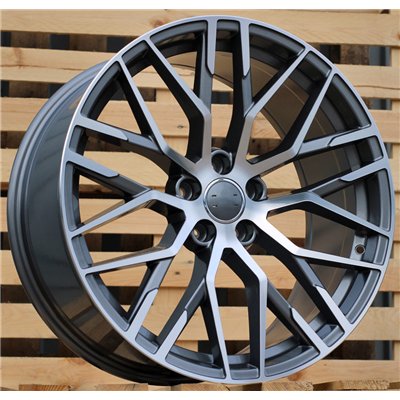 R19x8.5  5X112  ET  39  66.5  XFE30  (BY1373)  Grey Polished (MG)  For AUDI  (Z2)