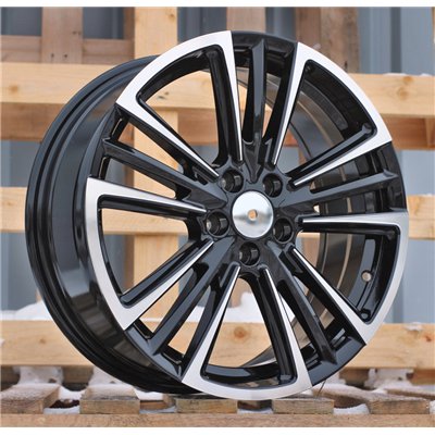 R17x7  5X100  ET  47  57.1  Y1257  Black Polished (MB)  For SEAT  (Z7)
