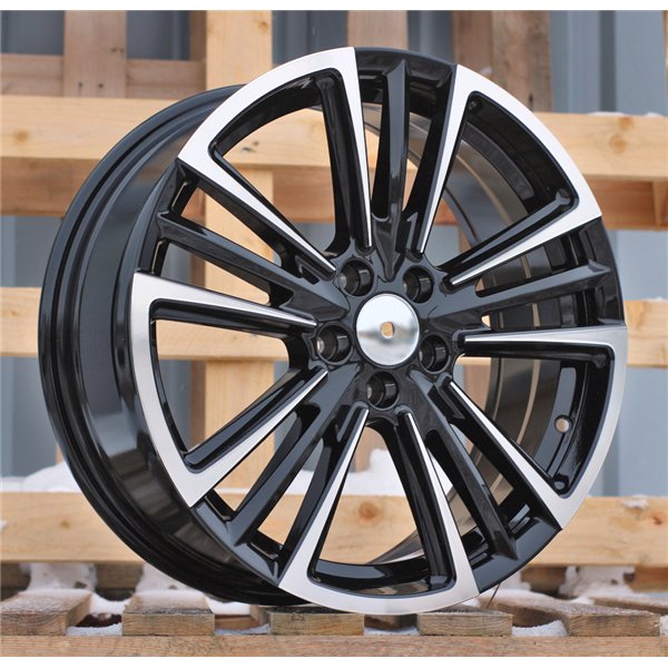 R17x7  5X100  ET  47  57.1  Y1257  Black Polished (MB)  For SEAT  (Z7)