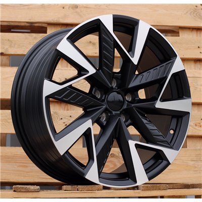 R18x8  5X112  ET  40  57.1  YF0443  Black Polished Half Matt (MBHM)  For CUPRA  (P1)  (HYBRID FORGED)
