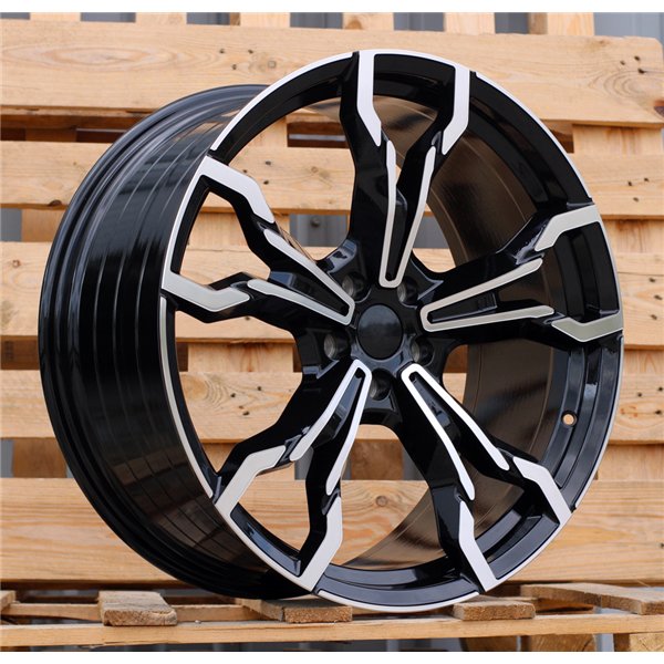 R21x8.5  5X112  ET  30  66.6  YF5596  Black Polished (MB)  For BMW  (P2)  (X3 HYBRID FORGED Front+Rear)
