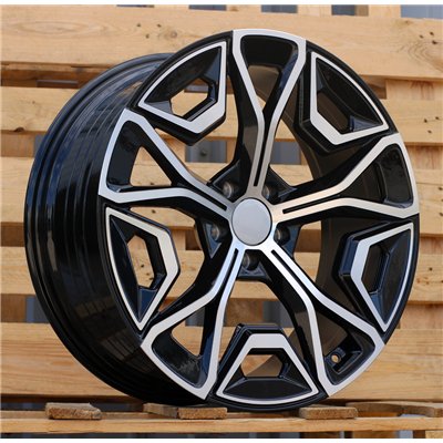 R20x8.5  5X112  ET  28  66.6  YF5670  Black Polished (MB)  For BMW  (P1)  ((IX I20) HYBRID FORGED)