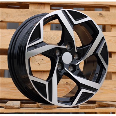 R18x7.5  5X114.3  ET  51  67.1  YF5700  Black Polished (MB)  For KIA  (P1)  (HYBRID FORGED New Model)