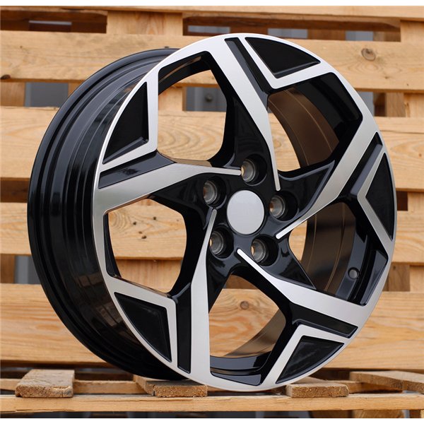 R18x7.5  5X114.3  ET  51  67.1  YF5700  Black Polished (MB)  For KIA  (P1)  (HYBRID FORGED New Model)