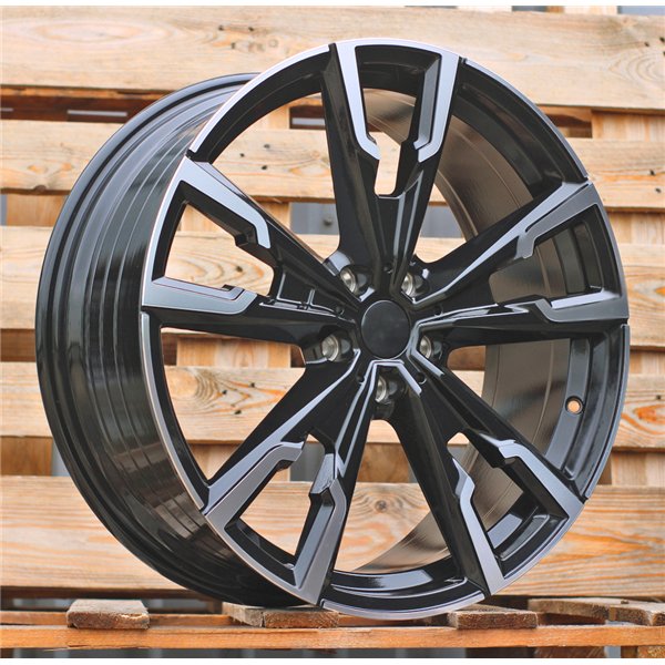R20x8  5X112  ET  46  66.6  YF5710  Black Polished (MB)  For BMW  (Z6)  (HYBRID FORGED (X1 iX1 X2 iX2 Series 1(F40) 2(F44))