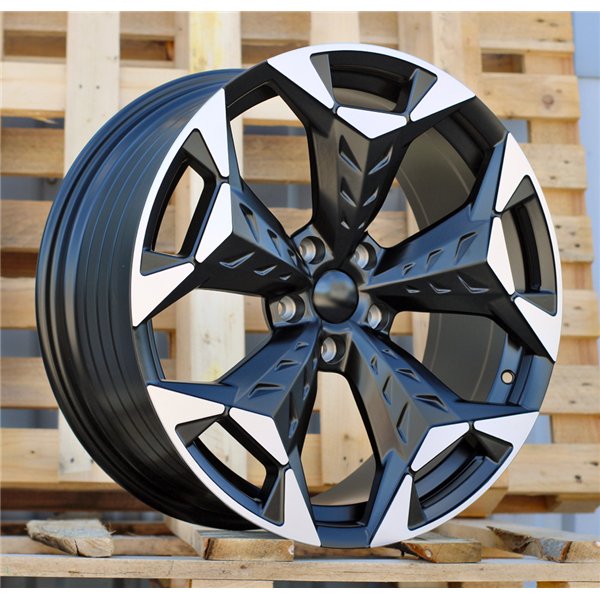 R18x8  5X112  ET  38  57.1  YF5717  Black Polished Half Matt (MBHM)  For CUPRA  (P1)  (HYBRID FORGED)