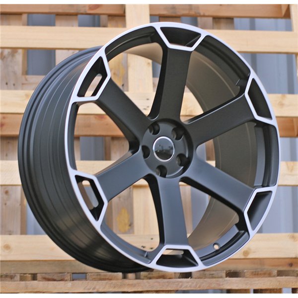 R22x10  5X112  ET  20  66.5  YF6149  Satin Black (SB)  For AUDI  (K7)  (HYBRID FORGED)