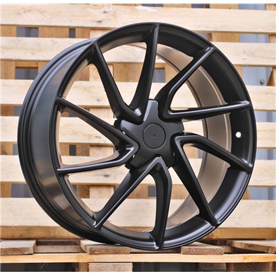 R19x8.5  5X114.3  ET  38  64.1  YS1285  Black Half Matt (BLHM)  For TESLA  (Z4)  (HYBRID FORGED Model 3)