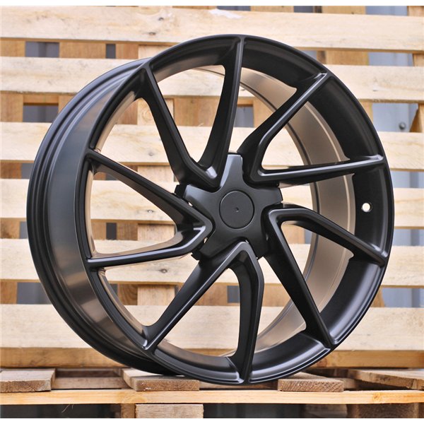 R19x8.5  5X114.3  ET  38  64.1  YS1285  Black Half Matt (BLHM)  For TESLA  (Z4)  (HYBRID FORGED Model 3)