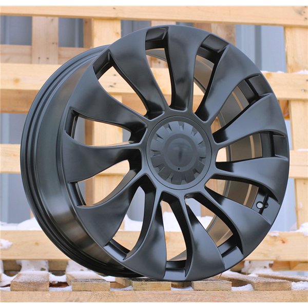 R19x8.5  5X114.3  ET  40  64.1  YS214  (H3117F)  Black Half Matt (BLHM)  For TESLA  (A+Z6)  (HYBRID FORGED (Model 3))