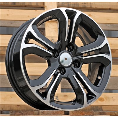 R16x6  4X108  ET  22  65.1  A5108  Black Polished (MB)  For CITROEN  (P)
