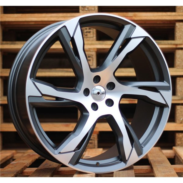 R22x9  5X108  ET  45  67.1  B1175  Grey Polished Half Matt (MGHM)  For VOLVO  (Z1)