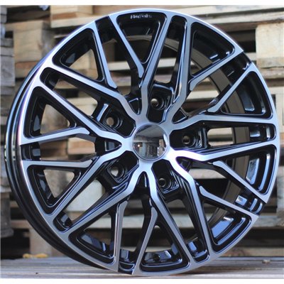 R18x8  5X120  ET  50  65.1  B1262  Black Polished (MB)  For VOLKSWAGEN  (Z6)  ((max 1250 kg))