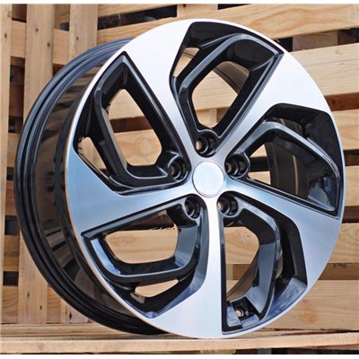 R17x7  5X114.3  ET  51  67.1  B1278  (BK5312)  Black Polished (MB)  For HYUNDAI  (D1)