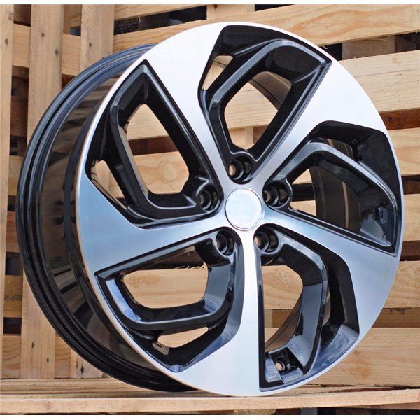 R17x7  5X114.3  ET  51  67.1  B1278  (BK5312)  Black Polished (MB)  For HYUNDAI  (D1)
