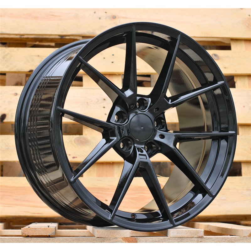 R18x8  5X112  ET  27  66.6  B1416  (FBX124)  Black (BL)  For BMW  (Z5)  (HYBRID FORGED)