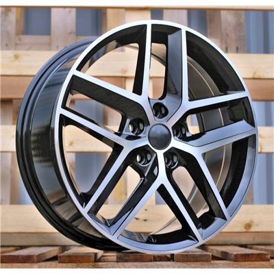 R18x8  5X112  ET  45  57.1  B1426  Black Polished (MB)  For SEAT  (P1+P)