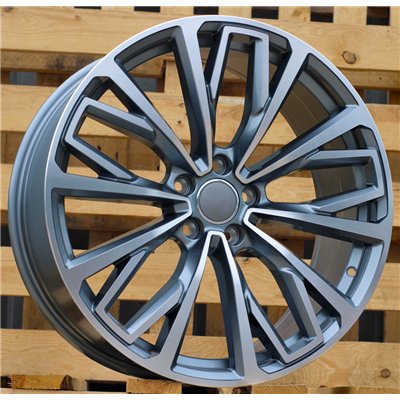 R18x8  5X112  ET  39  66.5  B1453  (FE186/BY1453)  Grey Polished (MG)  For AUDI  (A)