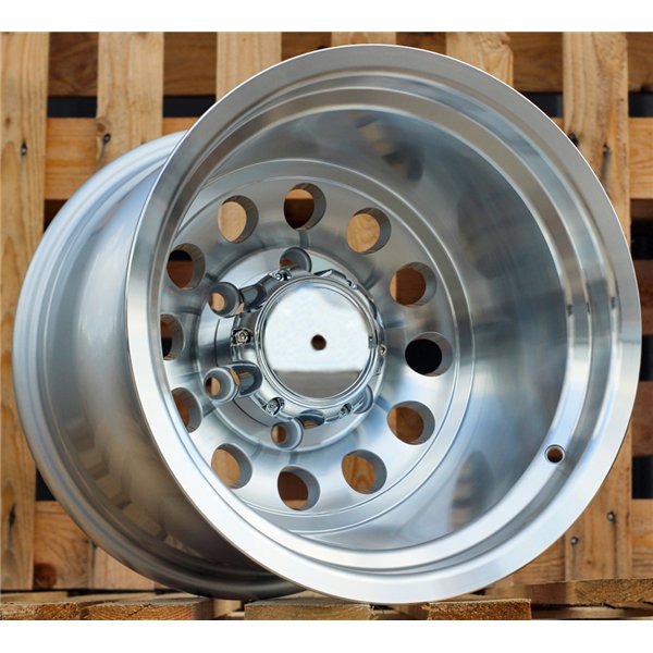 R15x12  6X139.7  ET  M72  110.1  B1495  Machined Silver (MS)  For 4X4  (Z7)